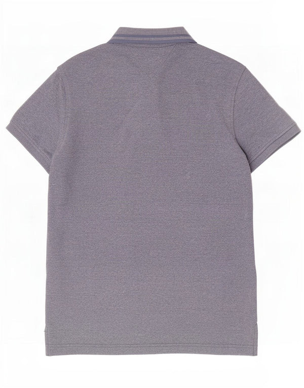 Polo slim fit da uomo Tommy Hilfiger grande in cotone blu navy