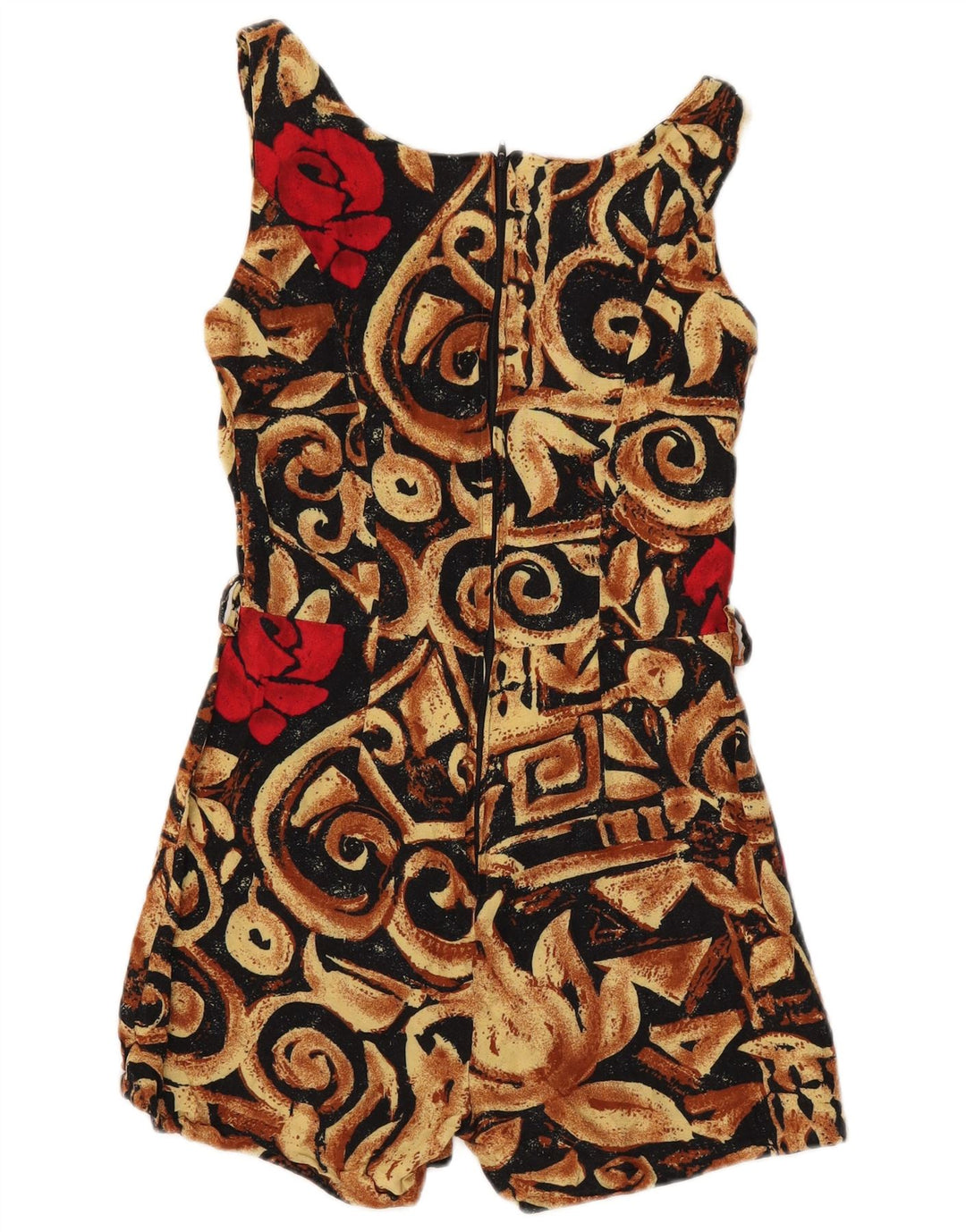 Tuta corta senza maniche da donna Max Dine UK 12 Medium Nero Floreale