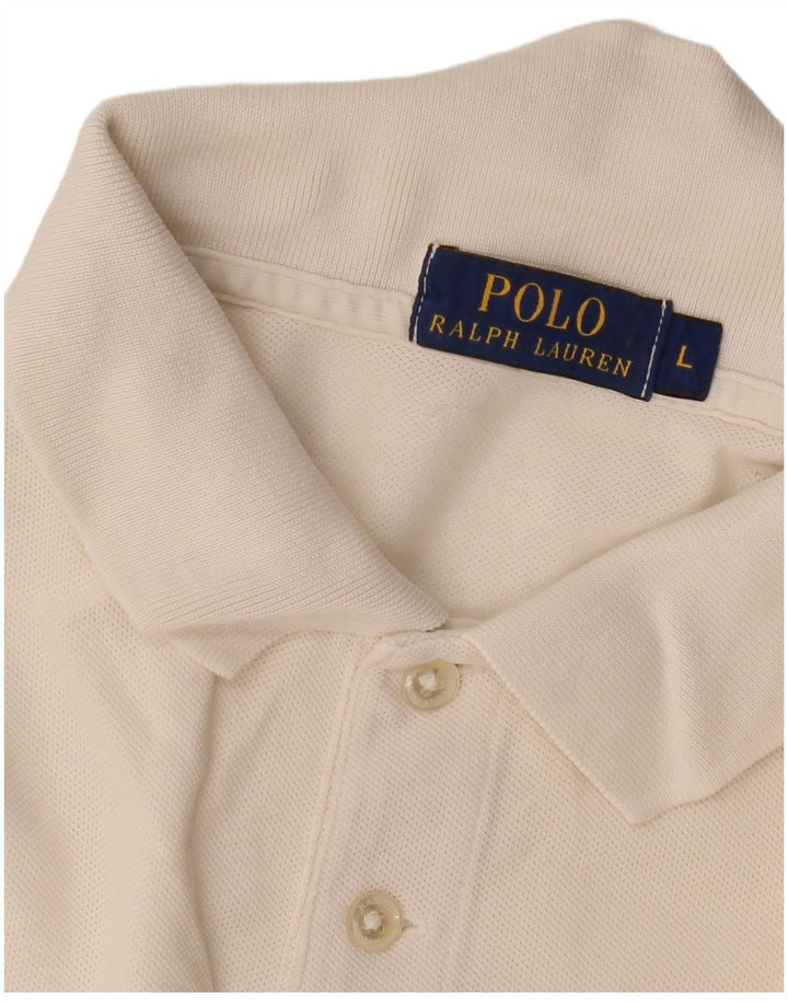 Polo Ralph Lauren da uomo, polo grande bianca classica