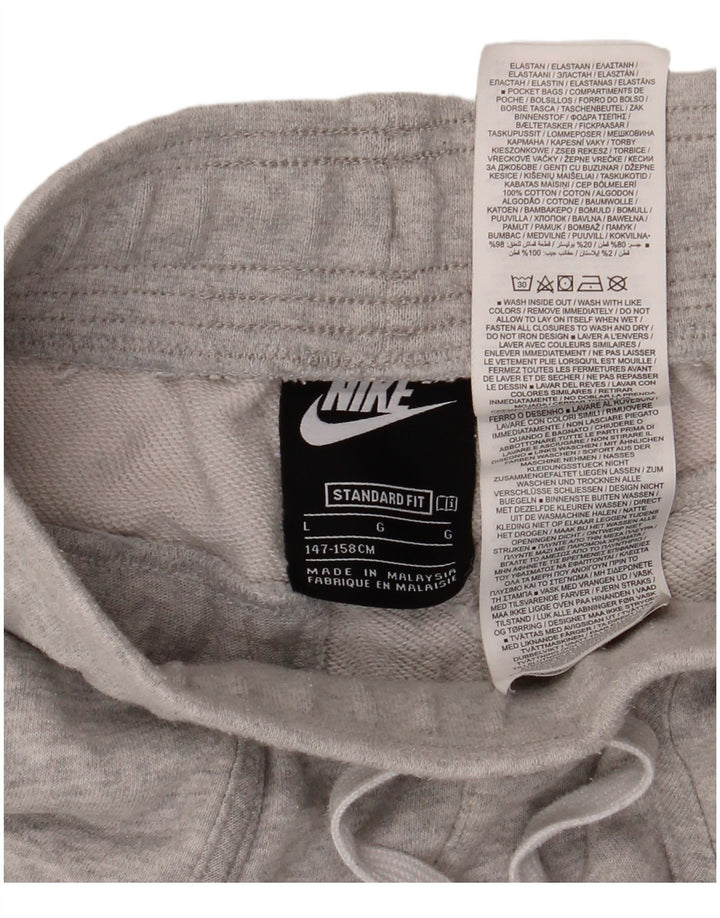 Pantaloncini sportivi NIKE Air Standard Fit da ragazzo 12-13 anni Large in cotone grigio
