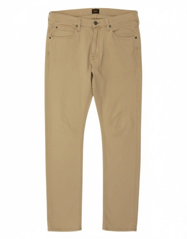 Jeans slim affusolati Luke da uomo Lee W34 L32 in cotone beige