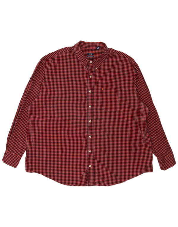 Camicia da uomo IZOD 3XL in cotone a quadretti marrone