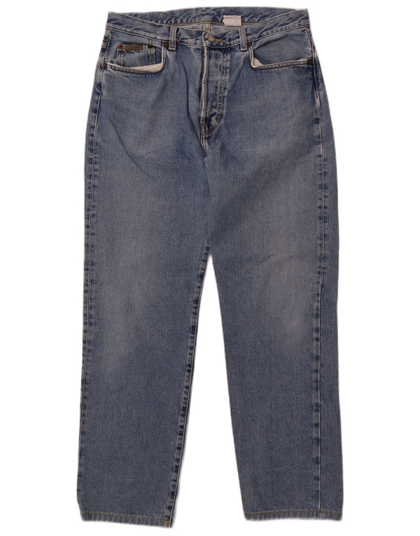 Jeans a vita alta da donna Calvin Klein W33 L29 cotone blu