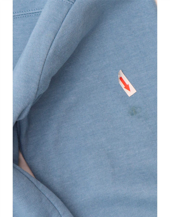 Felpa corta da donna Zara UK 10 piccola blu poliestere