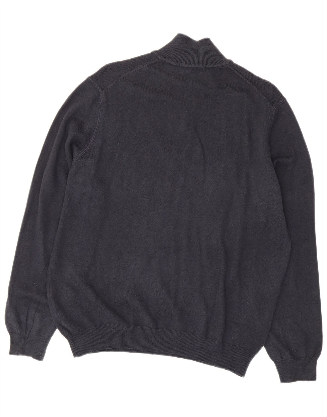 Massimo Dutti Maglione da uomo con collo con zip EU 38 Cotone medio blu navy