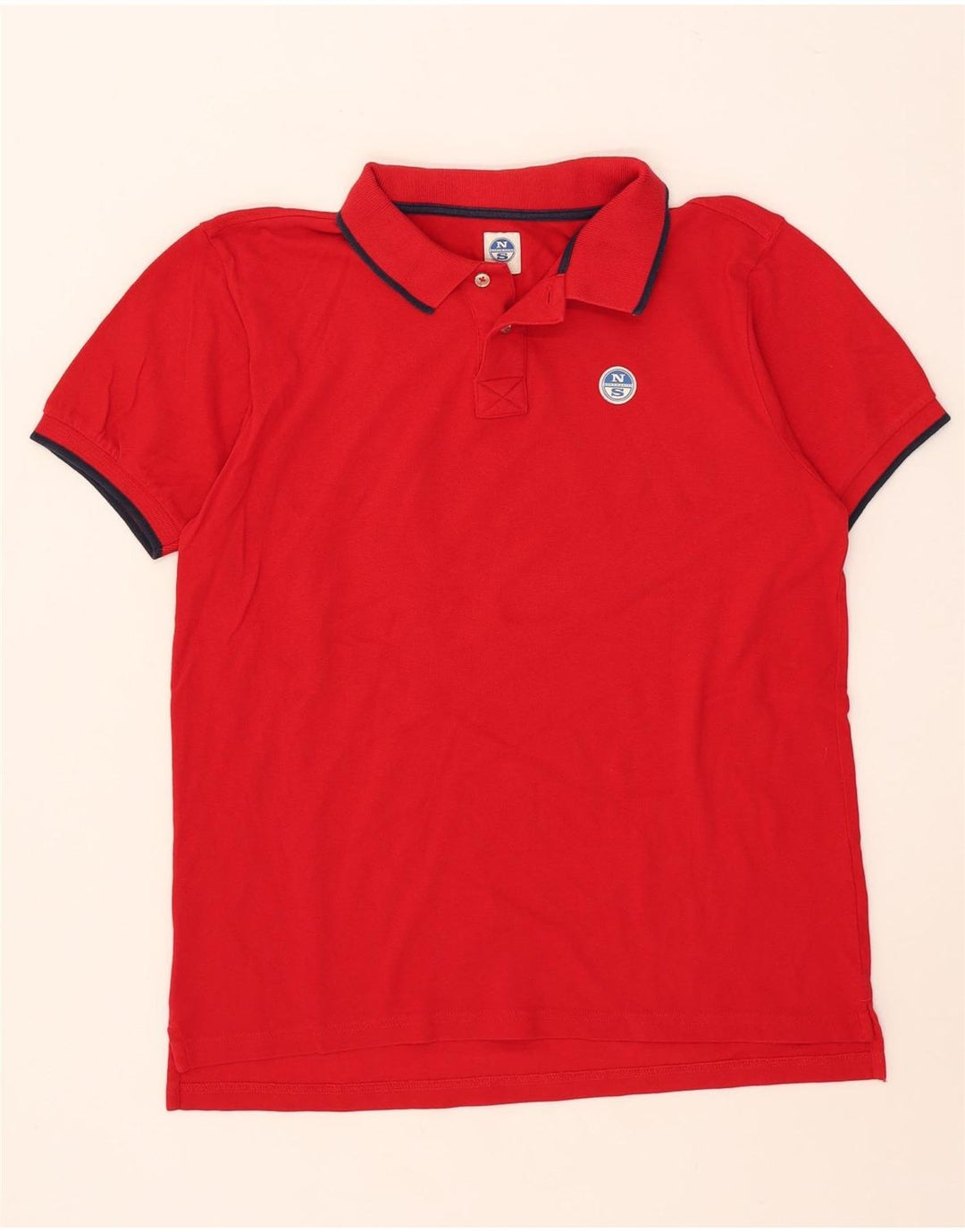 Polo grafica da uomo North Sails XL a righe rosse