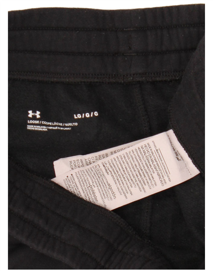 Pantaloni da tuta da donna UNDER ARMOUR Joggers UK 14 Large Nero Cotone