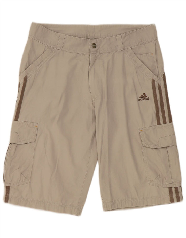 Pantaloncini cargo ADIDAS da bambino 13-14 anni W30 in cotone grigio