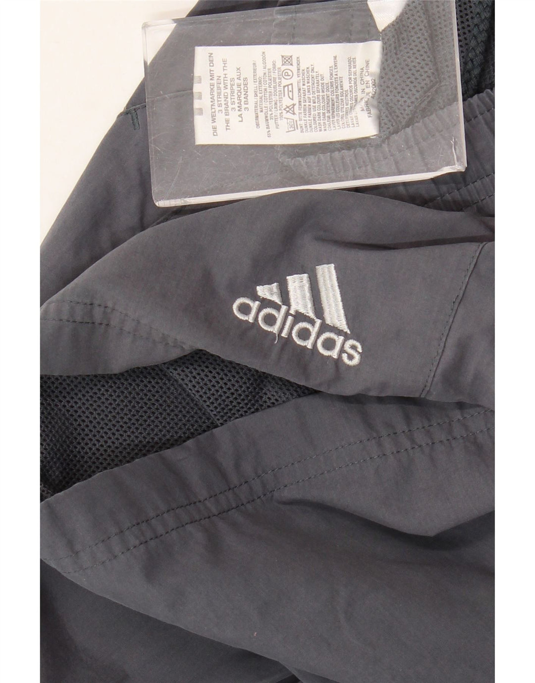 Pantaloncini chino da uomo Adidas medi W30 in cotone grigio