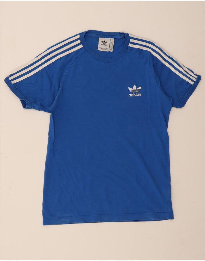 T-shirt Adidas da uomo Top Small in cotone blu