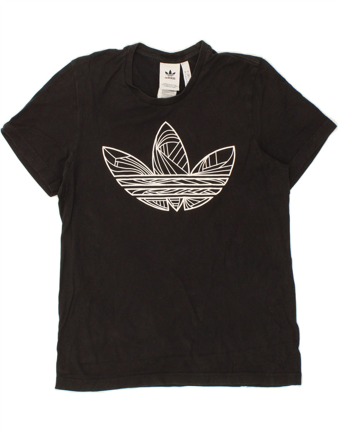 ADIDAS Mens Graphic T-Shirt Top Small Black Cotton Vintage Adidas and Second-Hand Adidas from Messina Hembry 