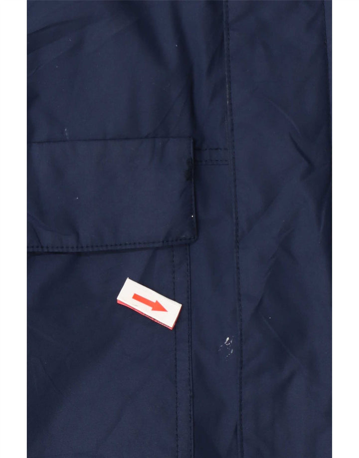 Giacca antipioggia con cappuccio da uomo Columbia UK 38 nylon blu navy medio