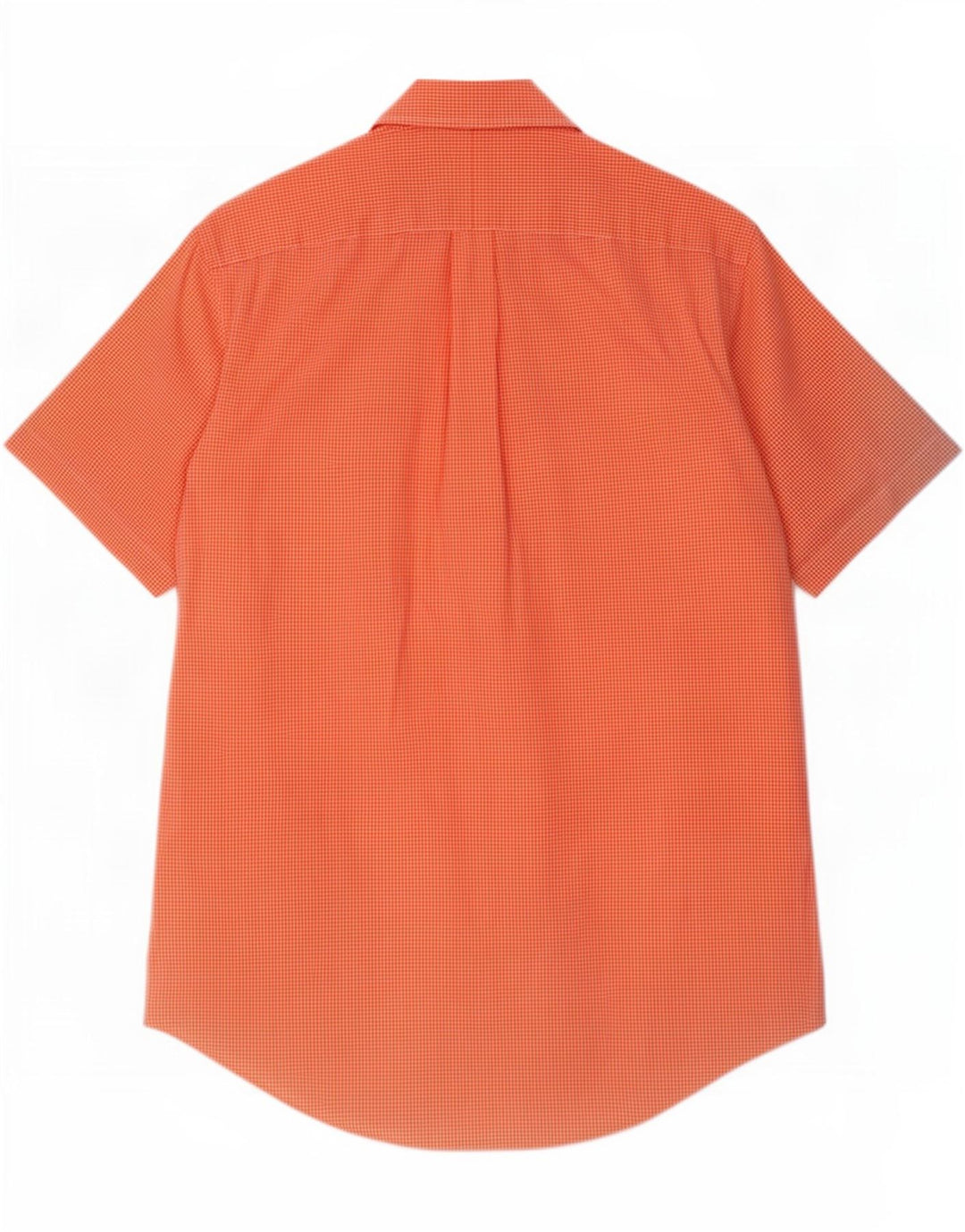 Camicia da uomo a maniche corte personalizzata Ralph Lauren percalle arancione medio