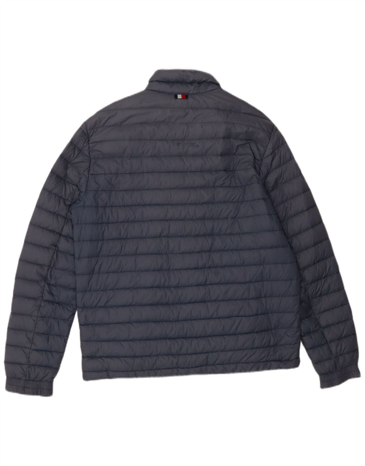 Giacca imbottita da uomo Tommy Hilfiger UK 40 Large Blu Navy in poliammide