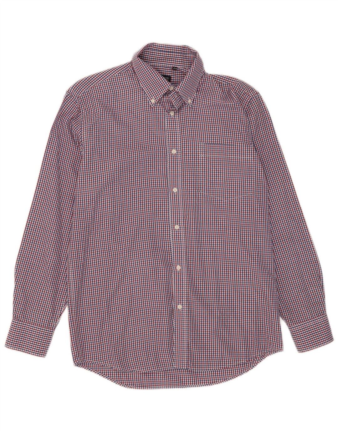 Camicia da uomo Coveri taglia 41/42 grande poliestere a quadretti multicolore