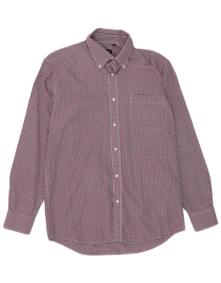 Camicia da uomo Coveri taglia 41/42 grande poliestere a quadretti multicolore