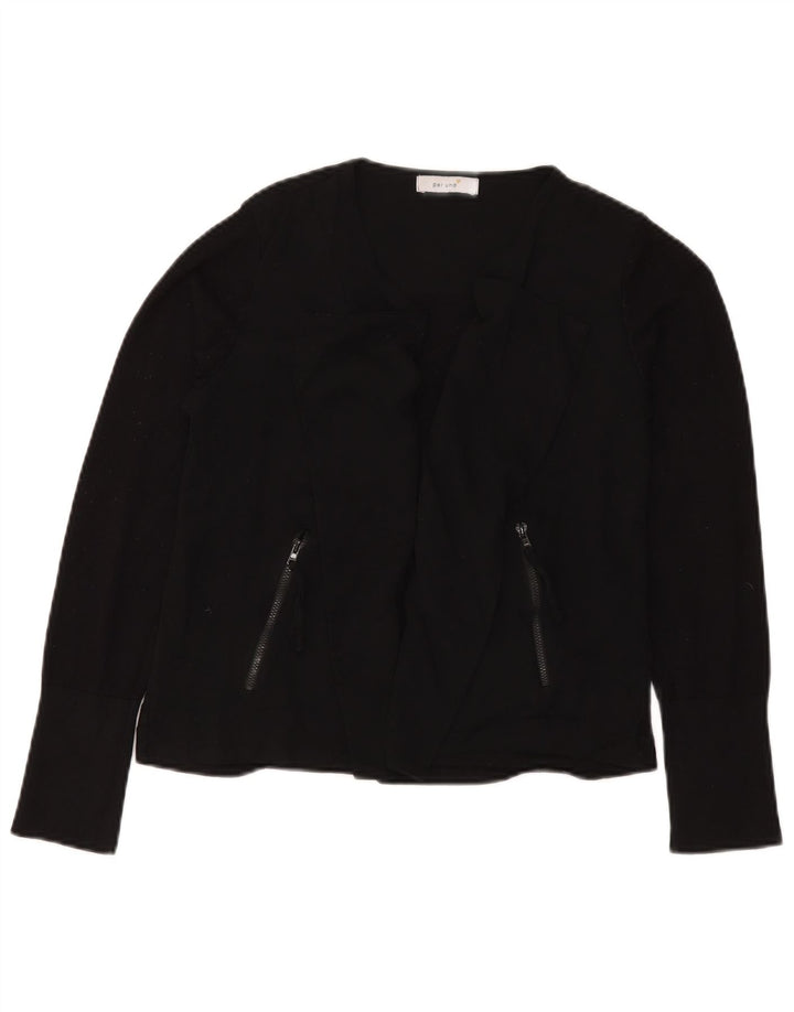 Top cardigan Marks & Spencer da donna Per Una UK 12 viscosa nera media