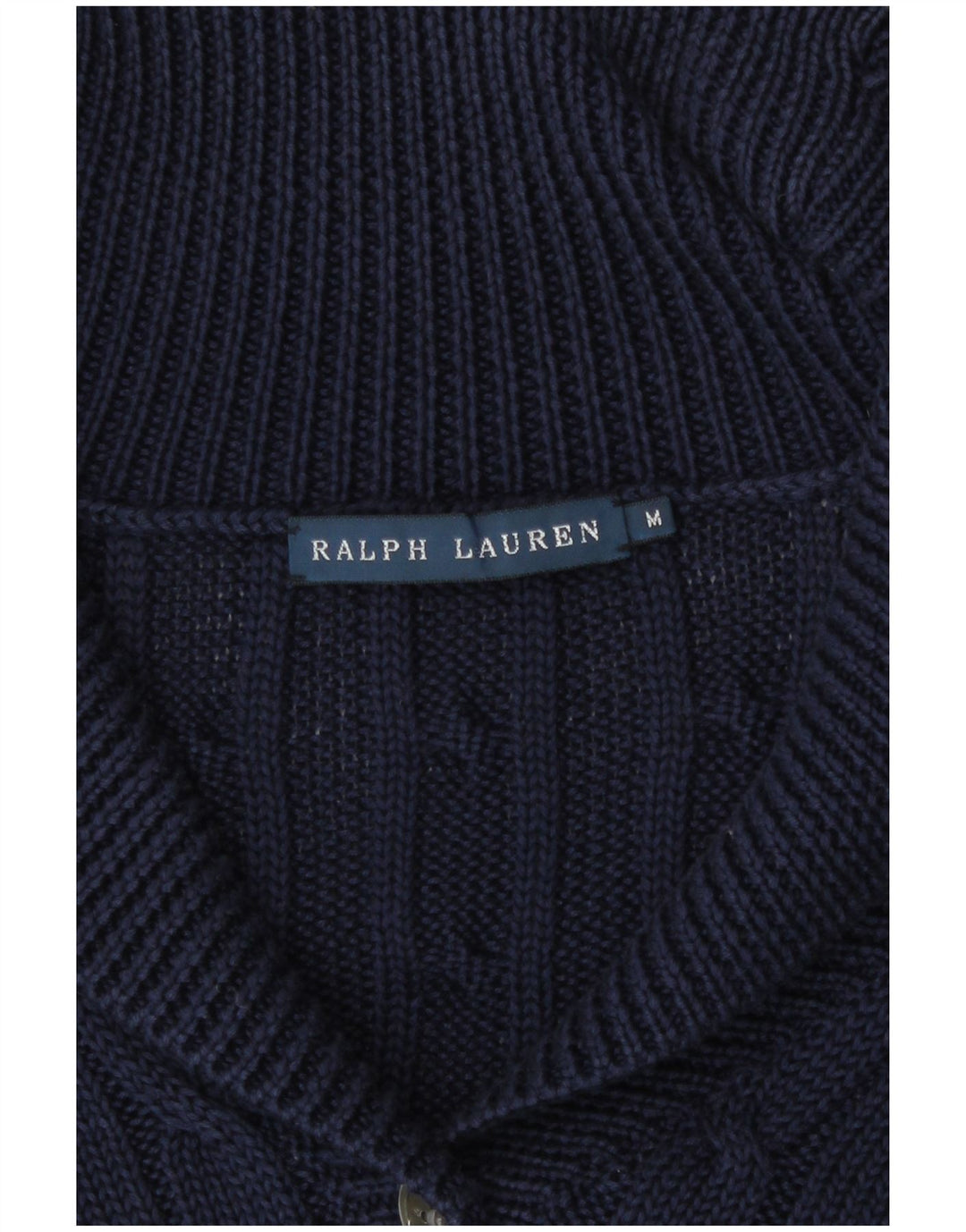 Maglione cardigan da donna Ralph Lauren UK 14 blu navy medio