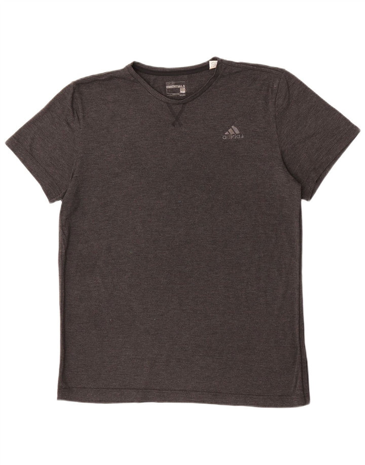 T-shirt Adidas Climalite da uomo, grande, in poliestere grigio