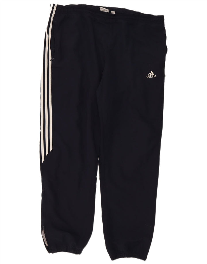 Pantaloni da tuta da uomo Adidas Joggers grandi in poliestere blu navy