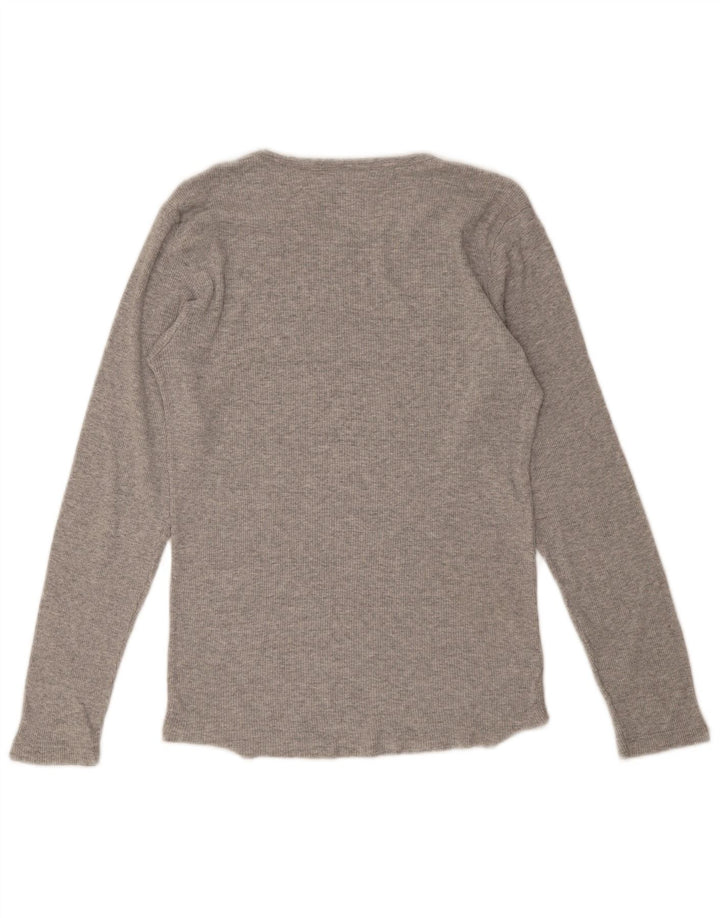 Top da donna a maniche lunghe Wrangler UK 14 grande grigio
