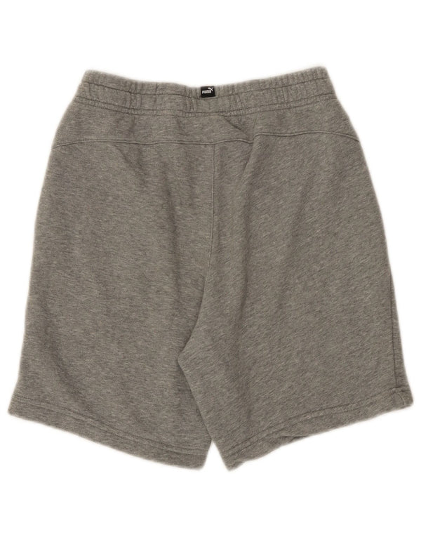 Pantaloncini sportivi Puma da bambino 13-14 anni in cotone grigio screziato