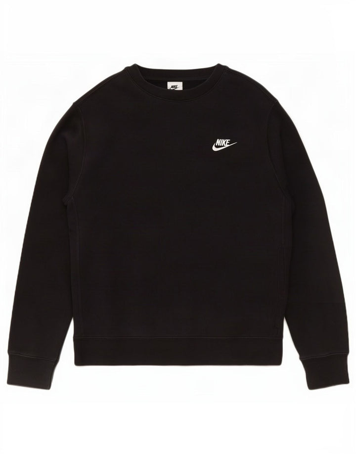 Felpa Nike Uomo Maglione Piccolo Cotone Nero
