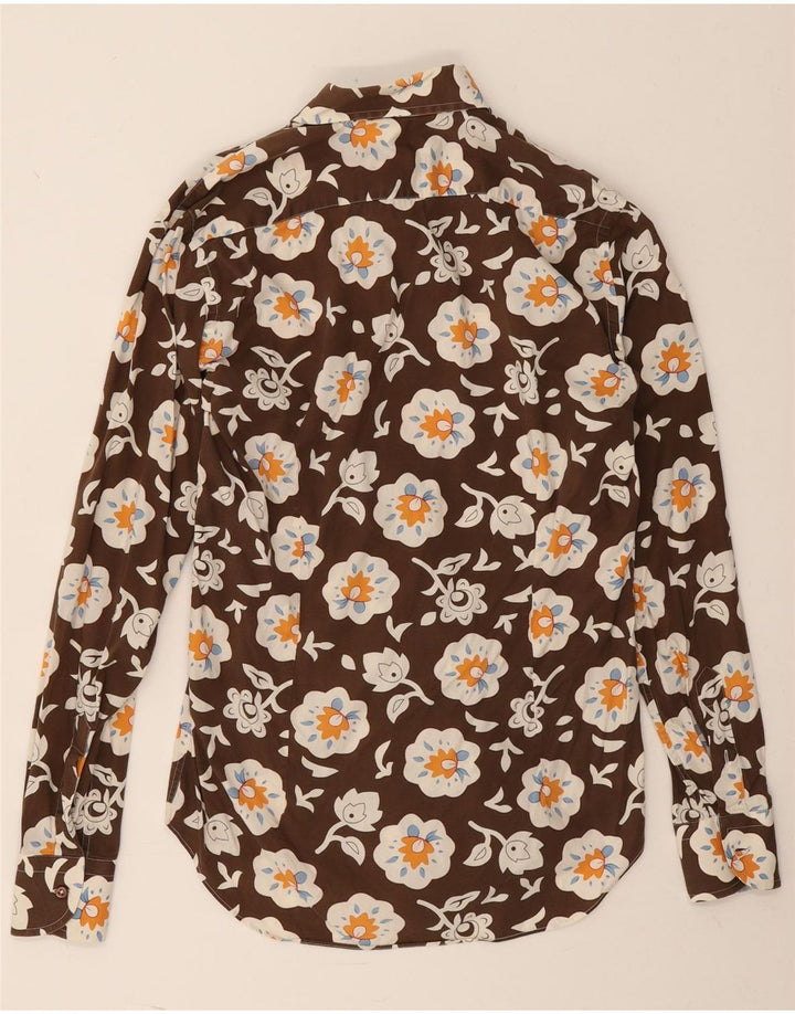 Camicia da uomo Bellini Suze 39 15 1/2 Marrone medio floreale