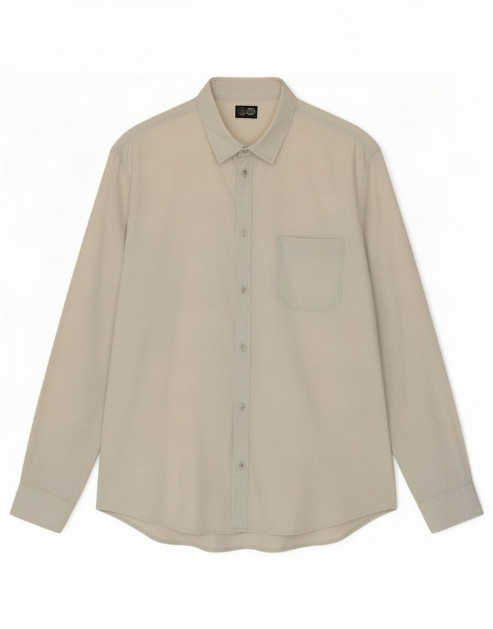Camicia di jeans da uomo Cheap Monday grande in cotone blu