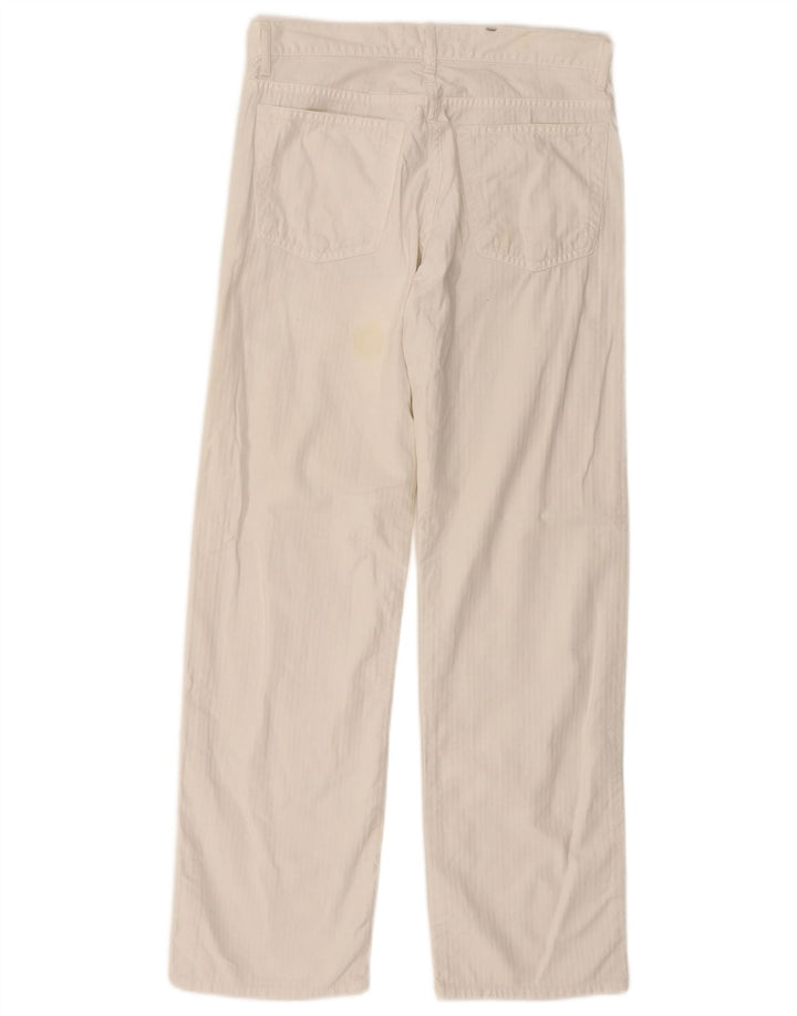 JUST CAVALLI Womens Straight Casual Trousers W28 L30 White