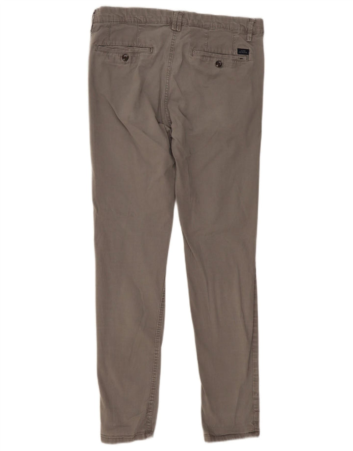 Pantaloni chino slim da uomo Zara EU 40 medi W31 L29 grigi