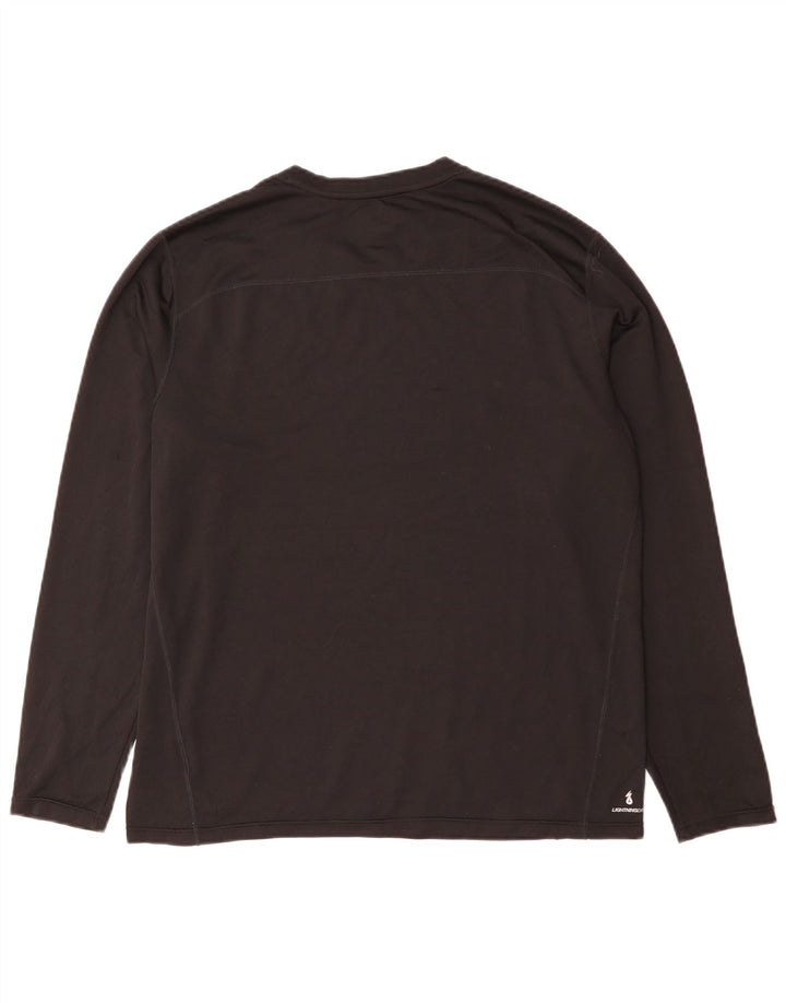 New Balance Boston Graphic Top da uomo a maniche lunghe grande nero