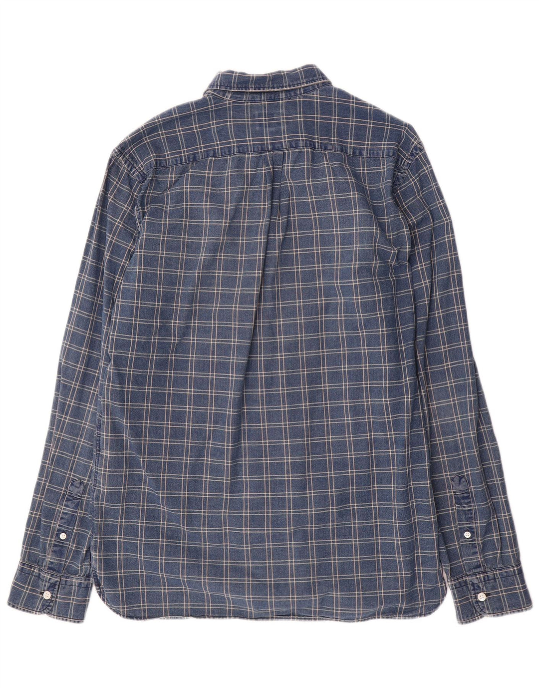 Camicia da uomo Levi's Large in cotone a quadri blu navy