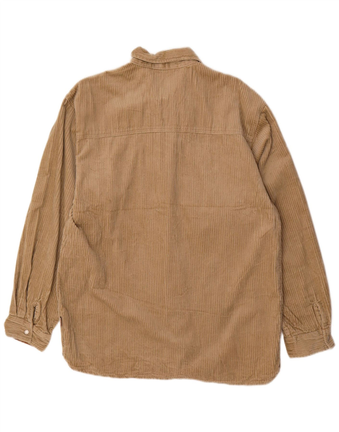 Camicia da uomo in velluto a coste Mustang, cotone beige medio