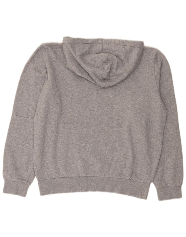 Felpa con cappuccio grafica da uomo Lacoste taglia 4 color block grigio medio