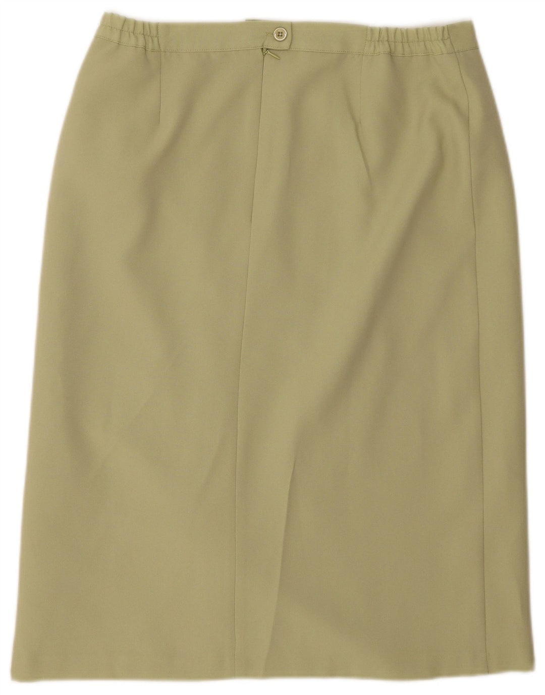AFIBEL Womens Midi Skirt UK 16 Large W34  Green Polyester
