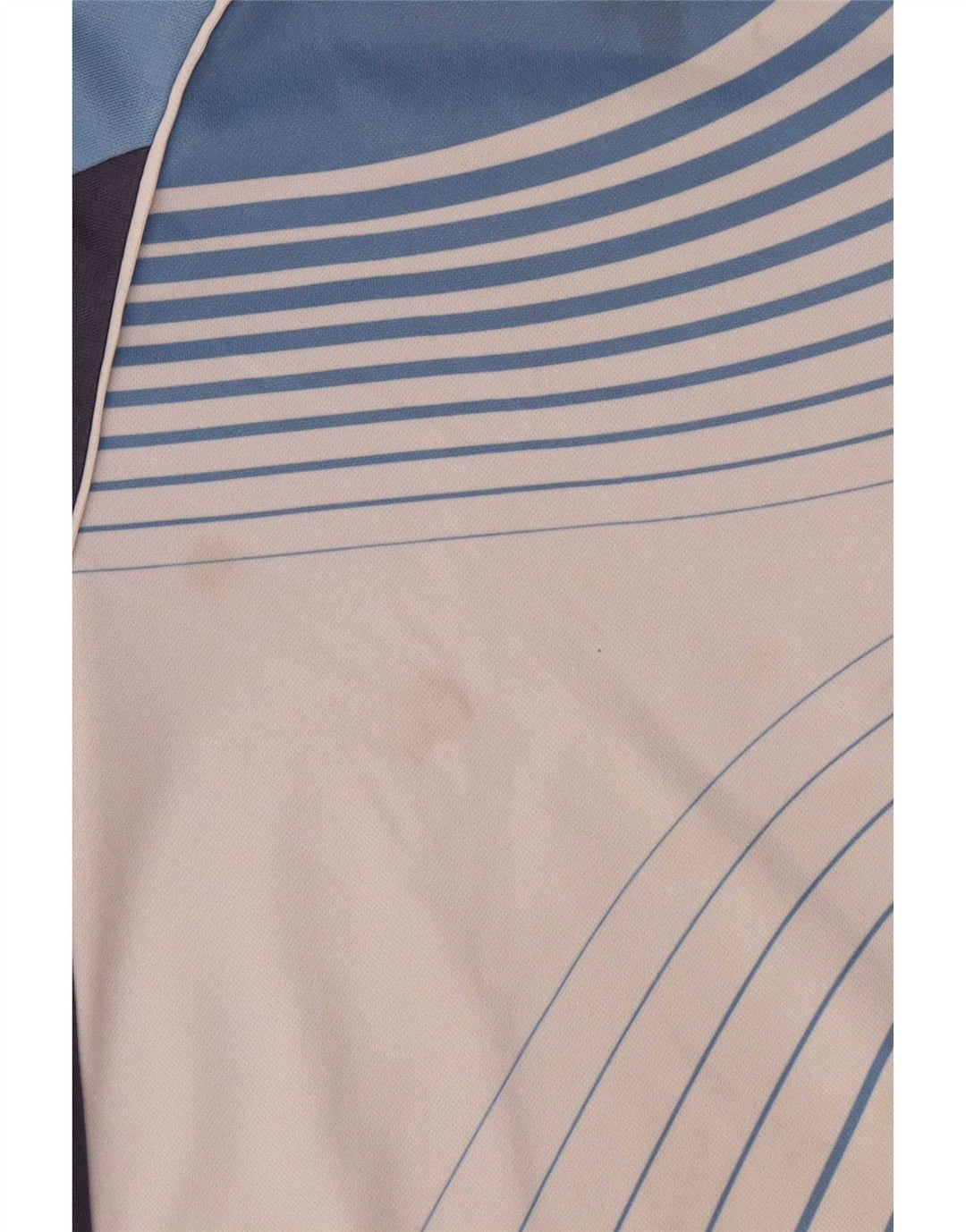 Polo da uomo con zip e collo Lotto XL in poliestere color block blu