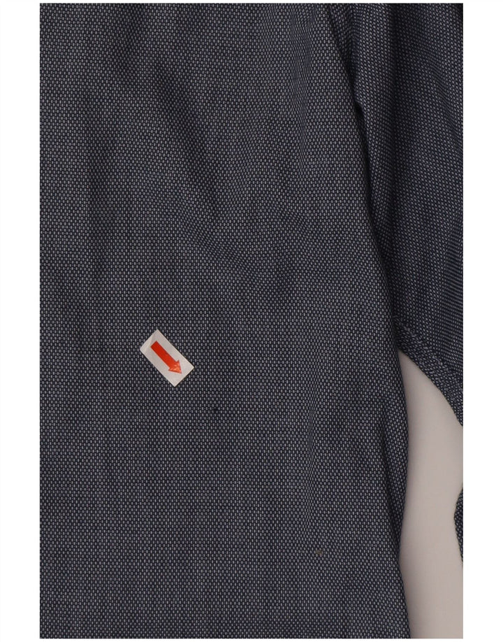 TOMMY HILFIGER Camicia slim fit da uomo piccola in cotone blu navy
