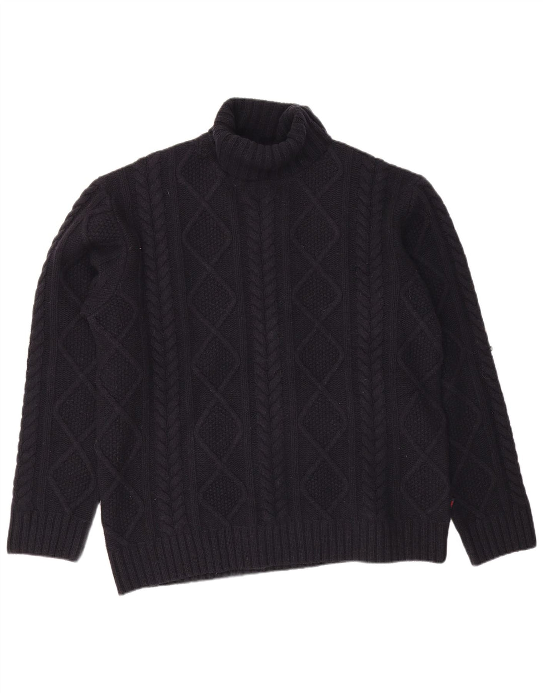 Maglione Kappa da uomo a collo alto 2XL in lana blu navy