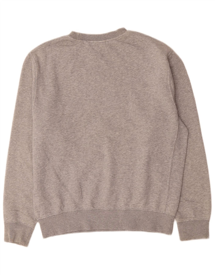 Felpa Nike da uomo con vestibilità ampia e grafica, piccola, in cotone chiazzato grigio