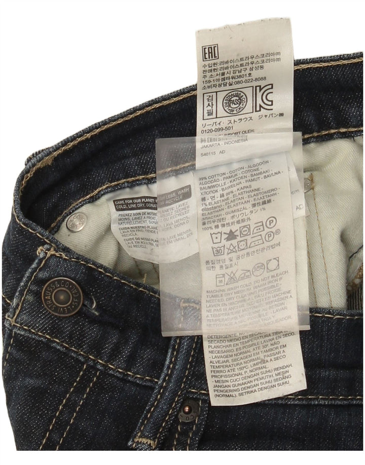 Levi's Uomo 511 Slim Jeans W31 L32 Blu Navy Cotone