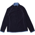 MOUNTAIN WAREHOUSE Womens Zip Neck Fleece Jumper UK 14 Medium Navy Blue Vintage Mountain Warehouse and Second-Hand Mountain Warehouse from Messina Hembry 