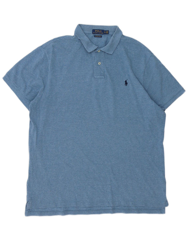 POLO RALPH LAUREN Polo da uomo slim fit personalizzata XL in cotone blu