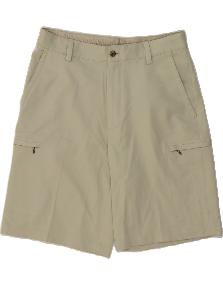 IZOD Mens Golf Cargo Shorts W32 Medium Grey Polyester Vintage Izod and Second-Hand Izod from Messina Hembry 