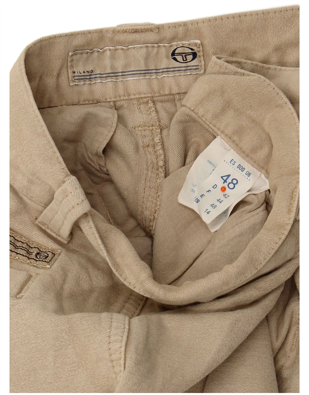 SERGIO TACCHINI Pantaloni cargo dritti da uomo IT 48 Medio W32 L32 Beige