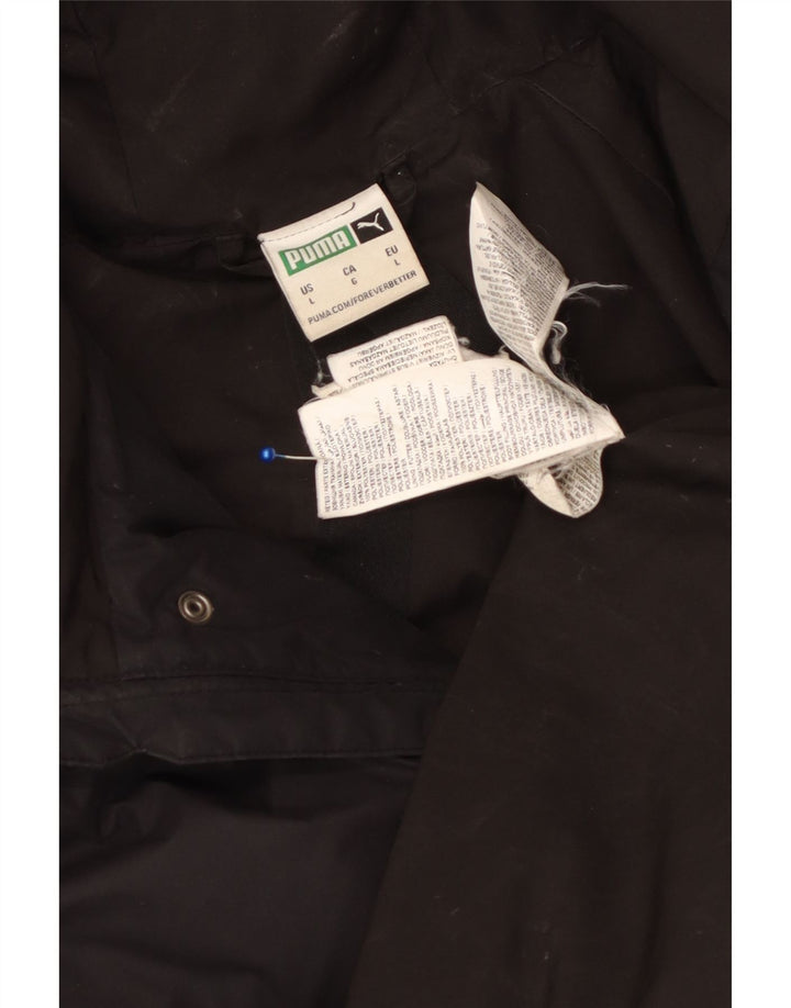 Cappotto imbottito con cappuccio da uomo Puma UK 40 grande poliestere nero