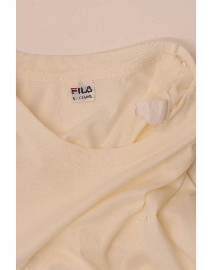 Maglietta Fila da uomo Top XL bianco sporco