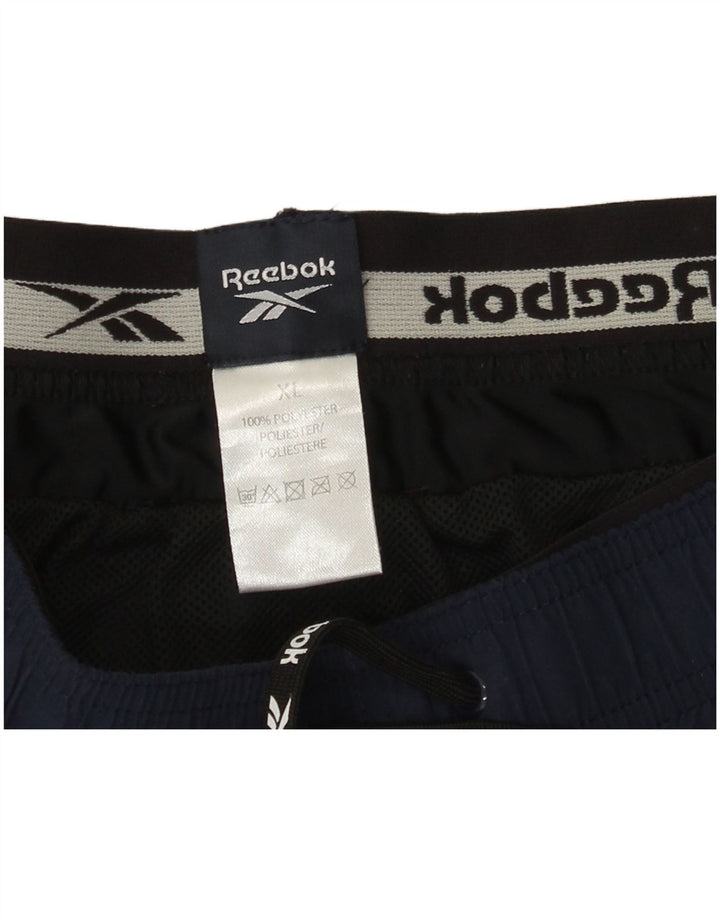 Pantaloncini da bagno Reebok da uomo XL blu navy in poliestere
