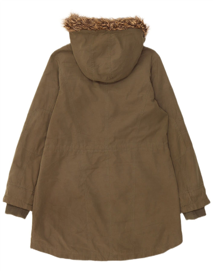 Giacca Parka con cappuccio da donna Oasis UK 10 Small Poliestere kaki