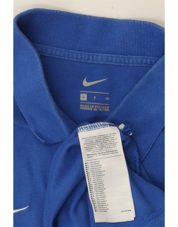 Polo Nike da uomo piccola in cotone blu
